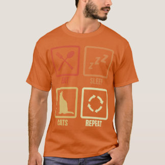 Cat Lover Routine friend T-Shirt