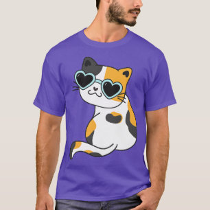 Cat Lover S Cute Funny Kitty Cat Calico Wearing He T-Shirt