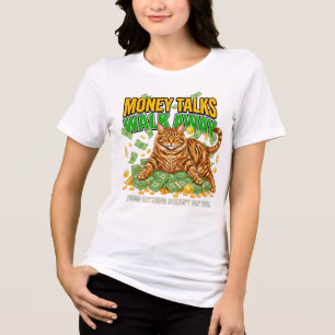 Cat Lover Sassy Women Gift Rich Tabby Tri-Blend Shirt