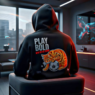 Cat Lover Soccer Player Funny Gift Hoodie