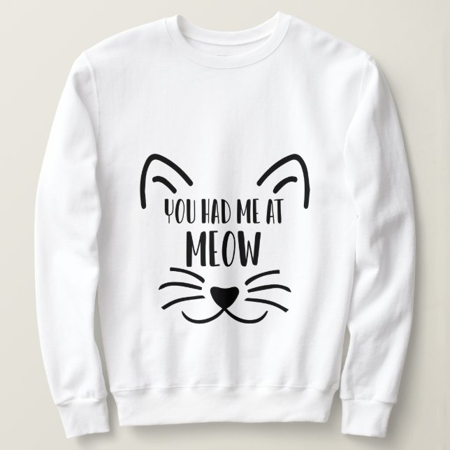 Cat lover sweatshirt (Design Front)
