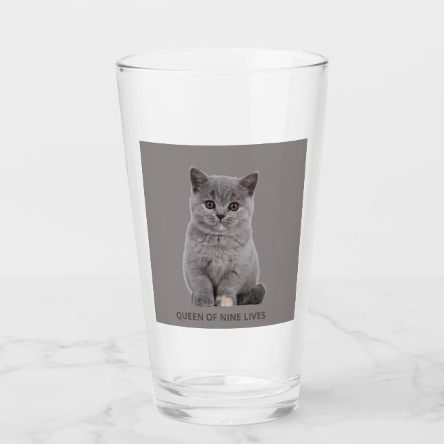 Cat Lover T-Shirt  Glass (Front)