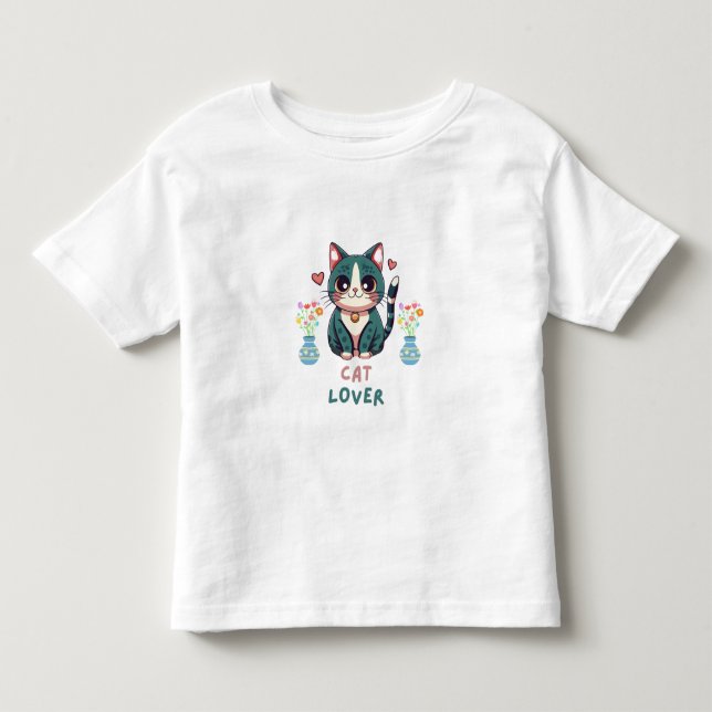 Cat Lover Toddler T-Shirt (Front)