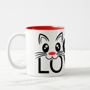 Cat Lover Two-Tone Coffee Mug