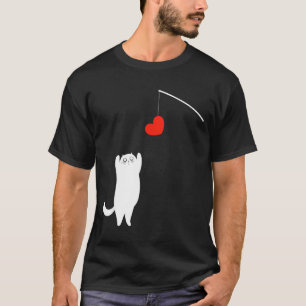Cat Lover Valentine's Day Animal Affection Love Fu T-Shirt
