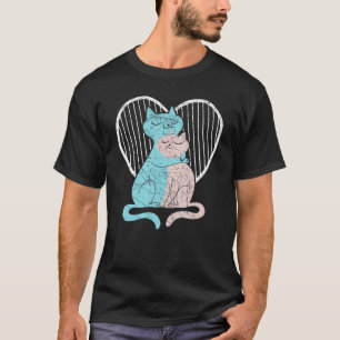 Cat Lover Valentines Day Hearts Day Cupid Love Rel T-Shirt