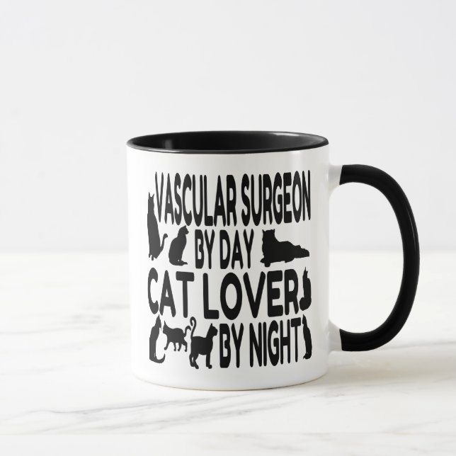 Cat Lover Vascular Surgeon Mug (Right)