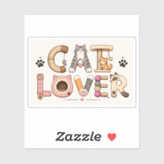 Cat Lover Word Art