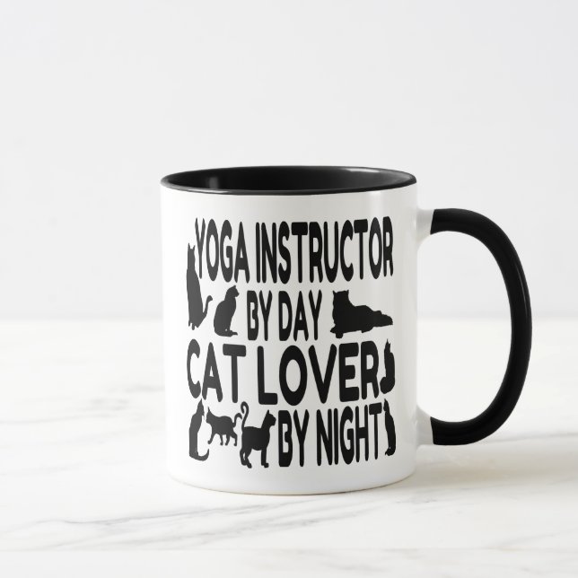 Cat Lover Yoga Instructor Mug (Right)