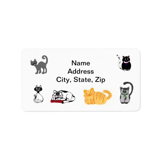 Cat Lovers Address Label (Front)