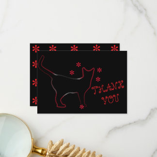 Cat lovers ailurophiles thank you card