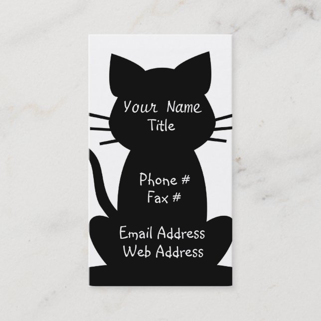 Cat Lovers business Card (Front)