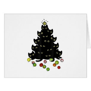 Cat Lovers Cute and Funny Holiday Tree Christmas