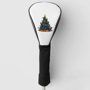 Cat Lovers Cute and Funny Holiday Tree Christmas 3 Golf Head Cover