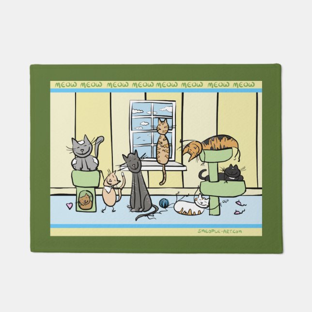 Cat Lover's Door Mat (Front)