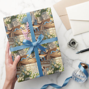 Cat Lovers Father's Day Wishes for Cat Dads Wrapping Paper