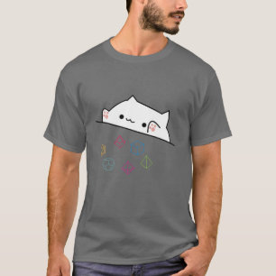 Cat Lovers Gift Cat Throwing Dice T-Shirt