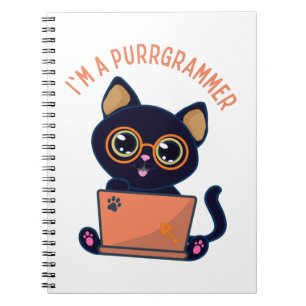 Cat Lovers I'm a purrgrammer Programmer Notebook