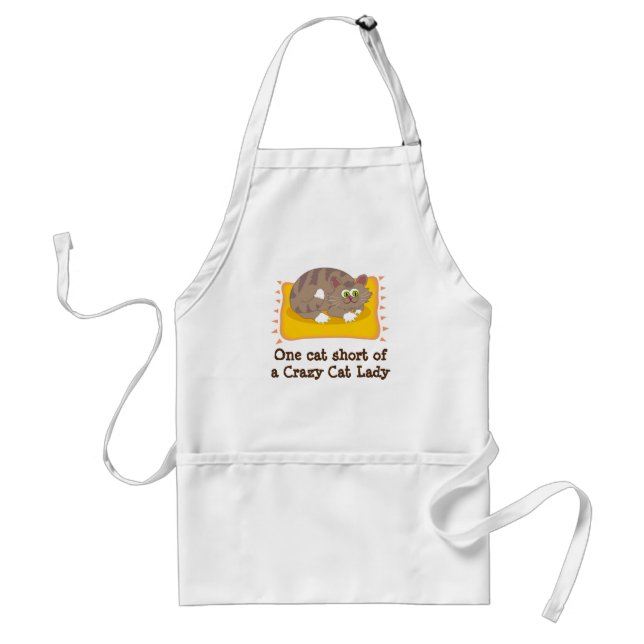 Cat Lovers Kitchen Apron (Front)