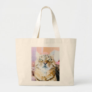 Cat Lover's  Large Tote Bag