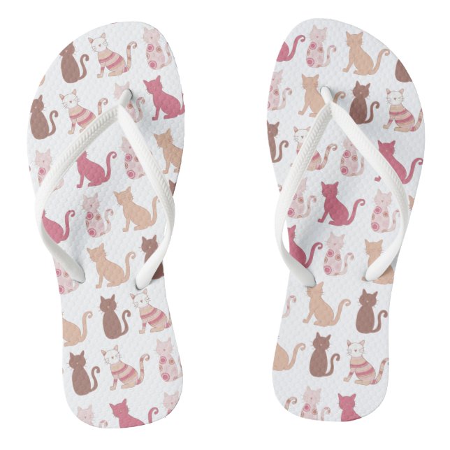 Cat Lovers Pattern Jandals (Footbed)