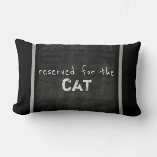 cat lovers quote pillow humour grey and white