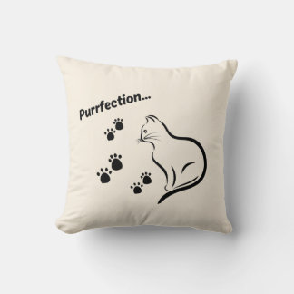 Cat Lovers Throw Pillow
