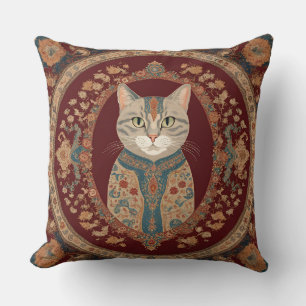 Cat Lover's Throw Pillow