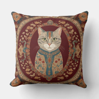 Cat Lover's Throw Pillow