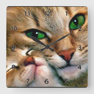Cat Lovers Wall Clock