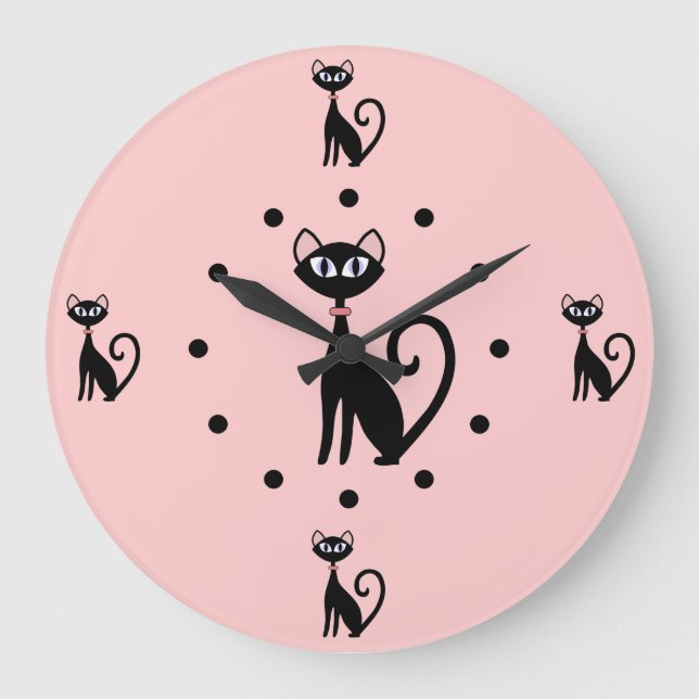 Cat Lovers Wall Clock (Front)