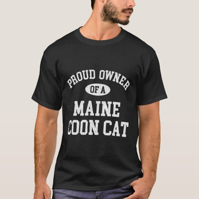 Cat Lovers Who Love Their Maine Coon T-Shirt (Front)