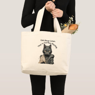 Cat Lover's Writing Tote