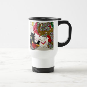 Cat lovers, Yoshitoshi Tsukioka, I Love Cats, Yosh Travel Mug