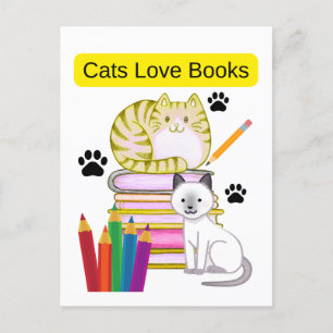 Cat Loves Boots Holiday Postcard