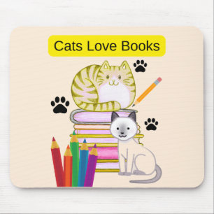 Cat Loves Boots Mouse Pad