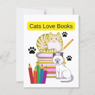 Cat Loves Boots Postcard