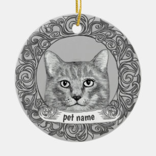 Cat  Loving Memory ornament