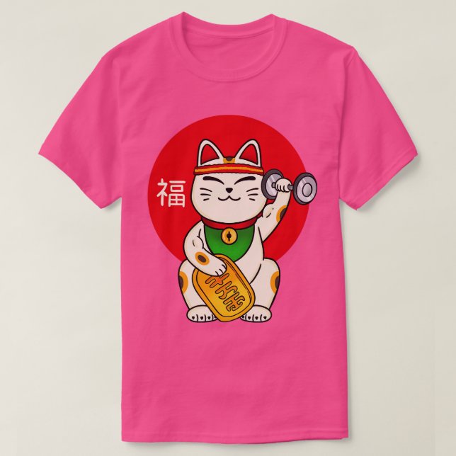 Cat lucky Gym T-Shirt (Design Front)