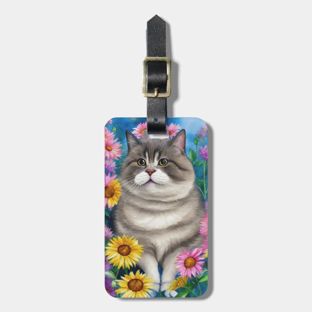 Cat Luggage Tag (Front Vertical)