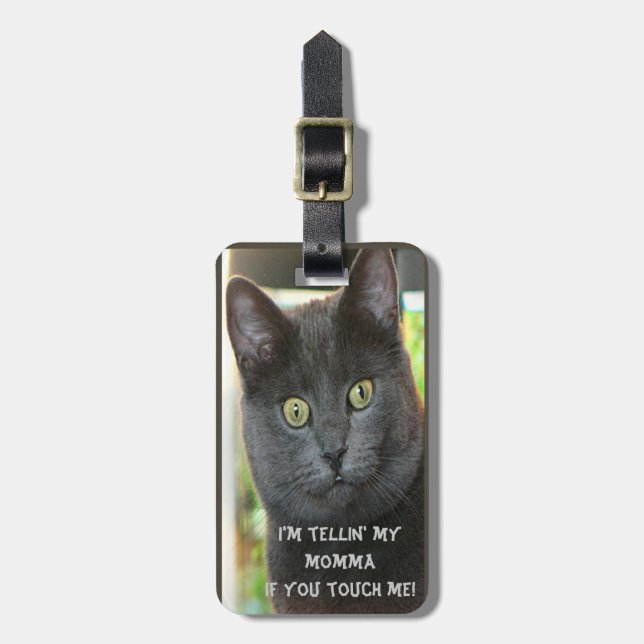 Cat Luggage Tag (Front Vertical)