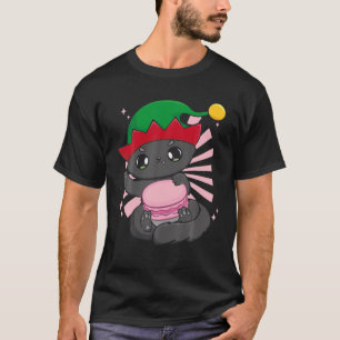 Cat Macaron Cute Anime Manga Elf Kawaii Neko Otaku T-Shirt