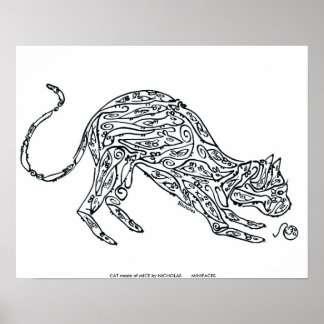 CAT made of MICE by NICHOLAS MINI... Poster