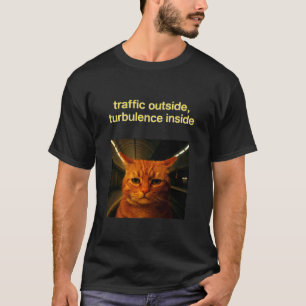 Cat Made Selfie into Subway Funny Meme Idea T-Shirt