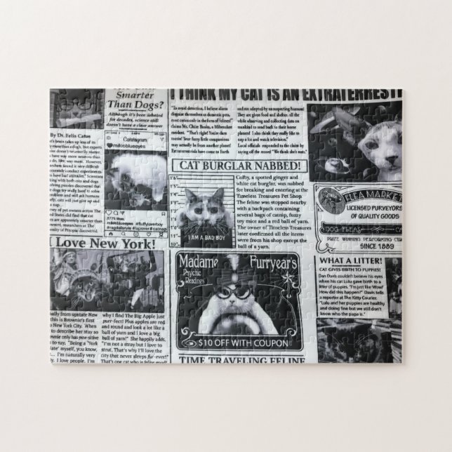 Cat Magazine Jigsaw Puzzle (Horizontal)