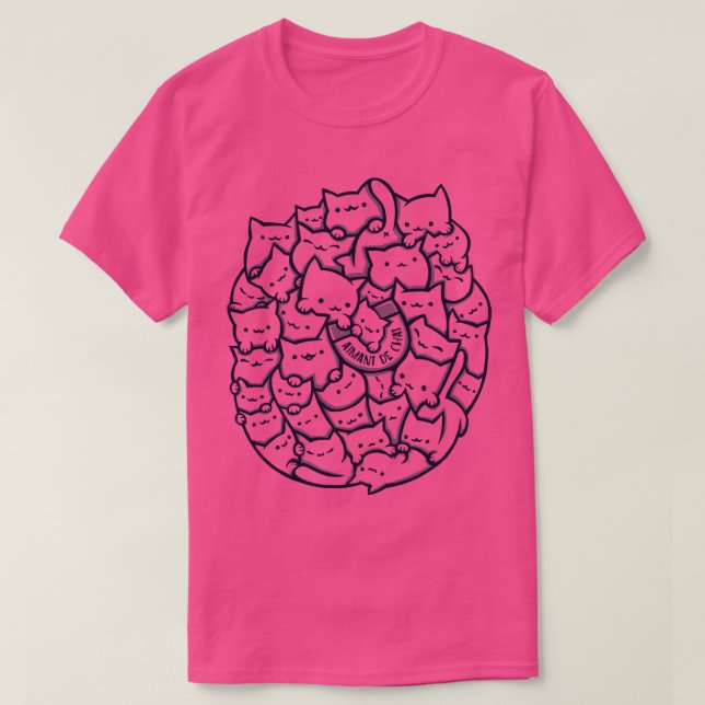 Cat Magnet T-Shirt (Design Front)