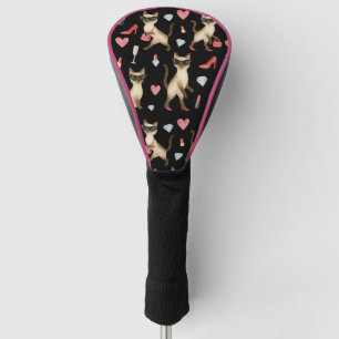 Cat Make up ARTIST for woman Girl Lady cat lovers Golf Head Cover