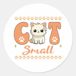 Cat Mama Classic Round Sticker