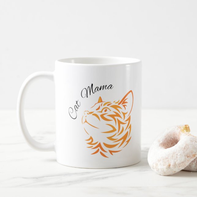 Cat Mama Coffee Mug (With Donut)