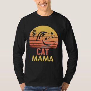 Cat Mama for Women Cat Mom Ca Vintage Cat 1 T-Shirt